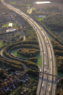 Autobahn from the air