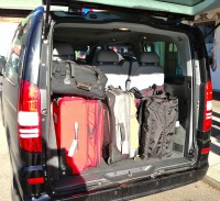 van and luggage