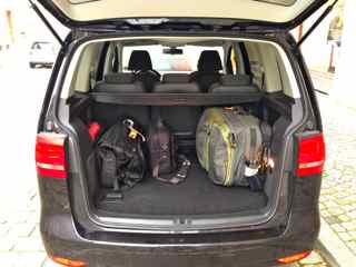 VW Touran with Luggage